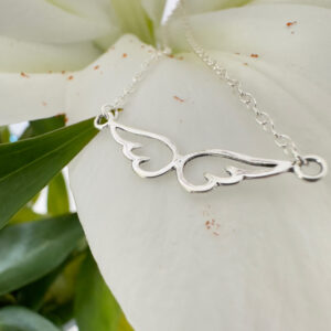 Stunning sterling silver angel wings anklet